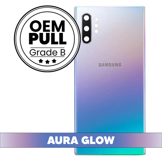 Rear Housing Back Cover with Camera Lens for Samsung Galaxy Note 10 Plus - Aura Glow (Oem Pull Grade B)