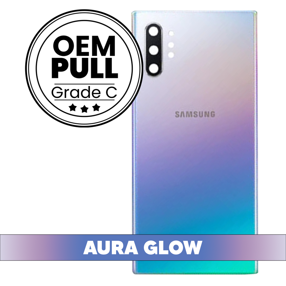 Rear Housing Back Cover with Camera Lens for Samsung Galaxy Note 10 Plus - Aura Glow (Oem Pull Grade C)