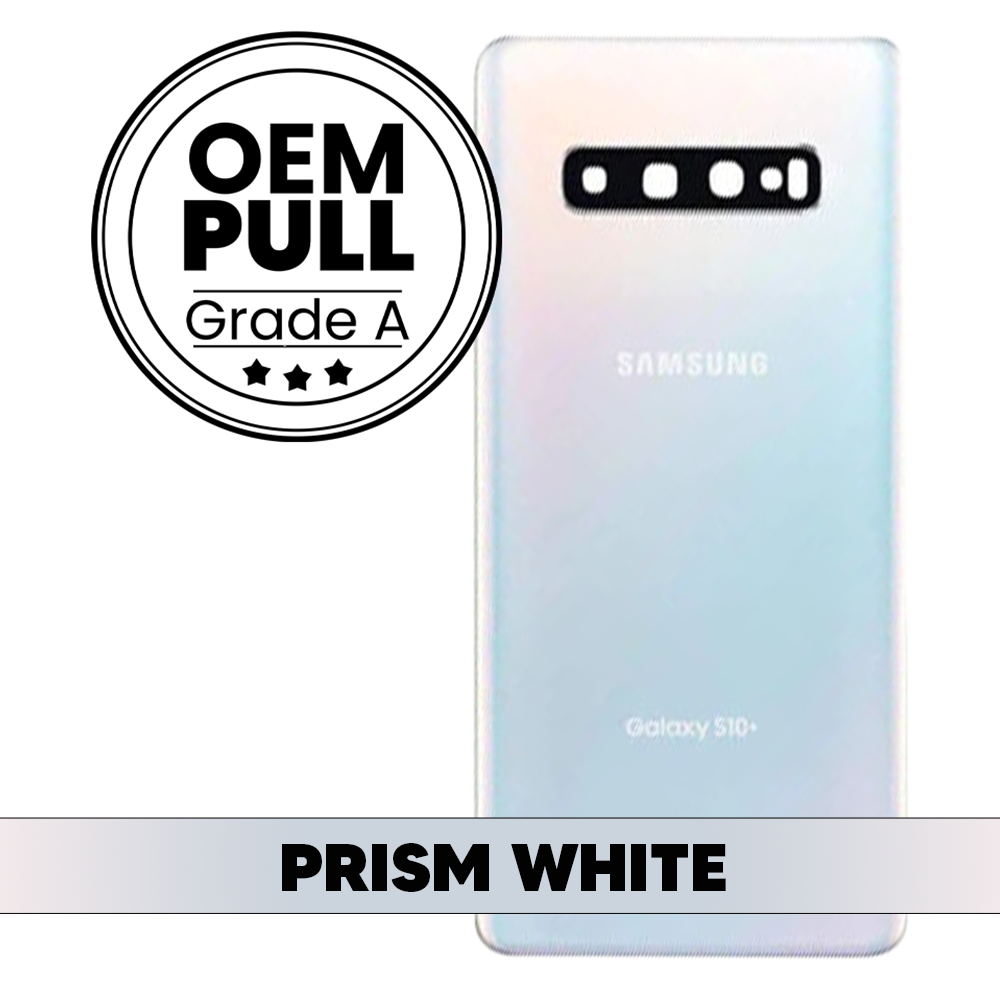 Rear Housing Back Cover with Camera Lens for Samsung Galaxy S10 - Silver (Oem Pull Grade A)