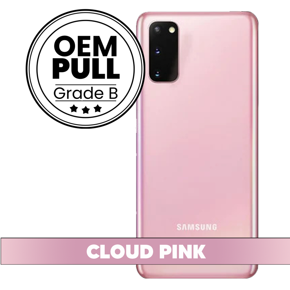 Rear Housing Back Cover with Camera Lens for Samsung Galaxy S20 - Cloud Pink (Oem Pull Grade B)