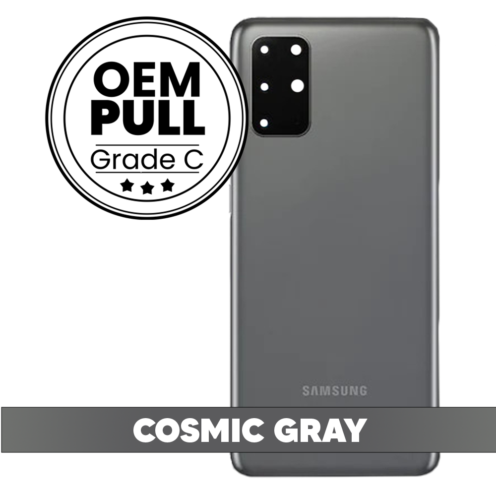 Rear Housing Back Cover with Camera Lens for Samsung Galaxy S20 Plus - Cosmic Gray (Oem Pull Grade C)