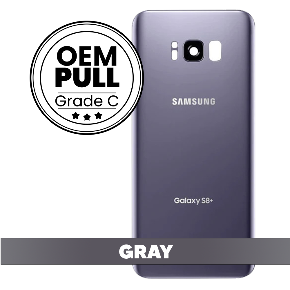 Rear Housing Back Cover with Camera Lens for Samsung Galaxy S8 Plus - Gray (Oem Pull Grade C)