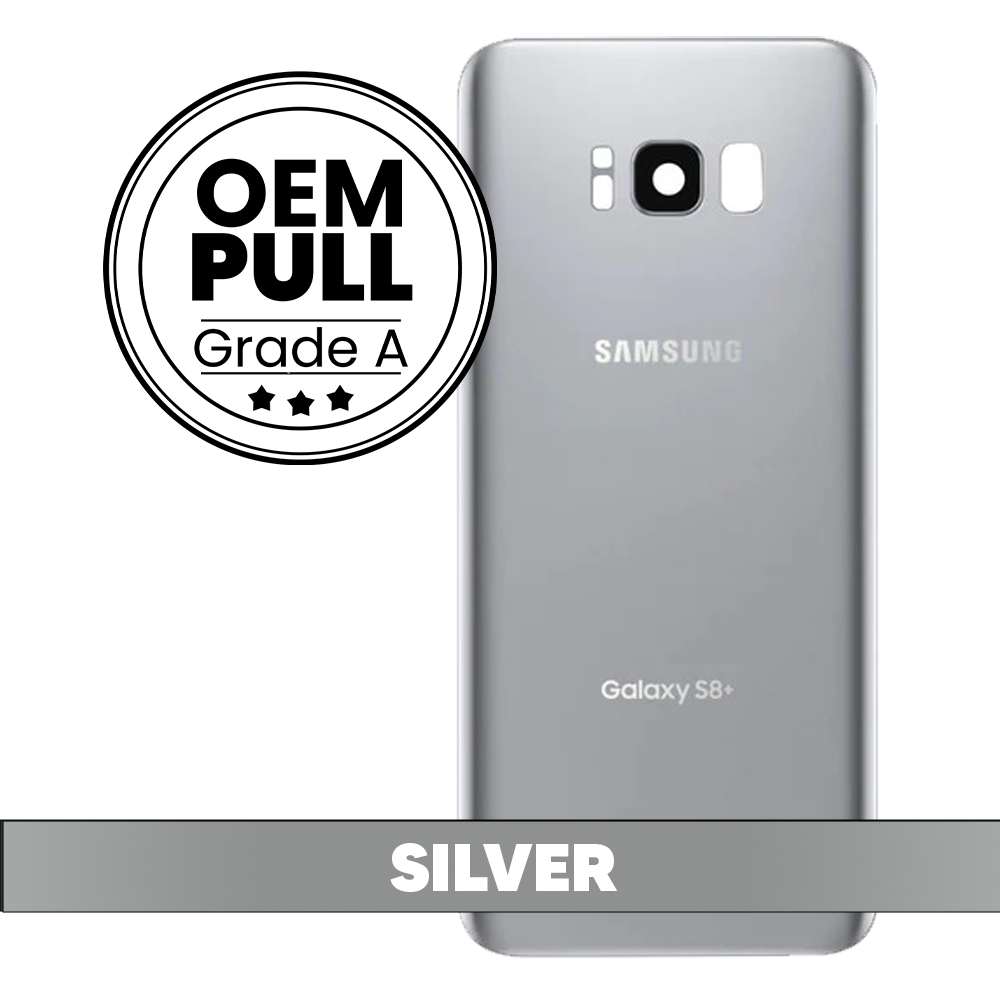 Rear Housing Back Cover with Camera Lens for Samsung Galaxy S8 Plus - Silver (Oem Pull Grade A)