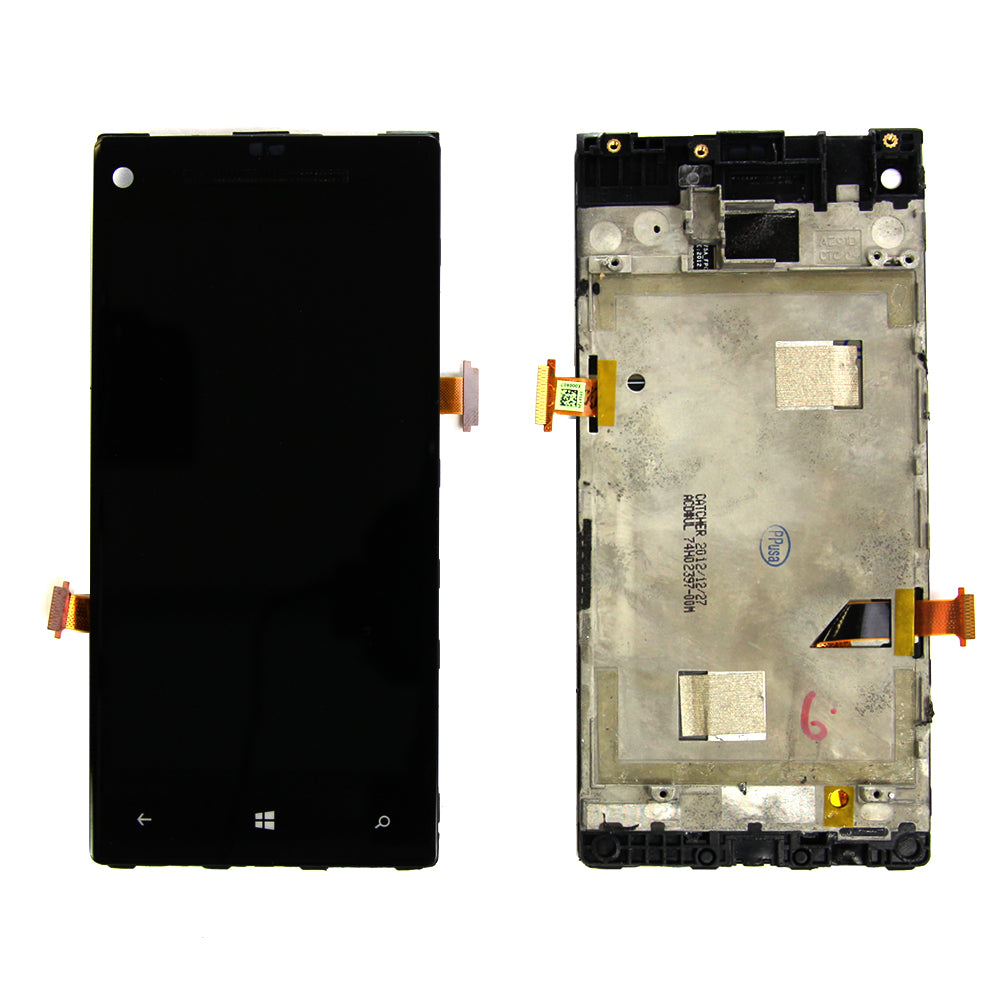 LCD + Touch Screen Digitizer with frame for HTC Windows 8X 6990L - Black
