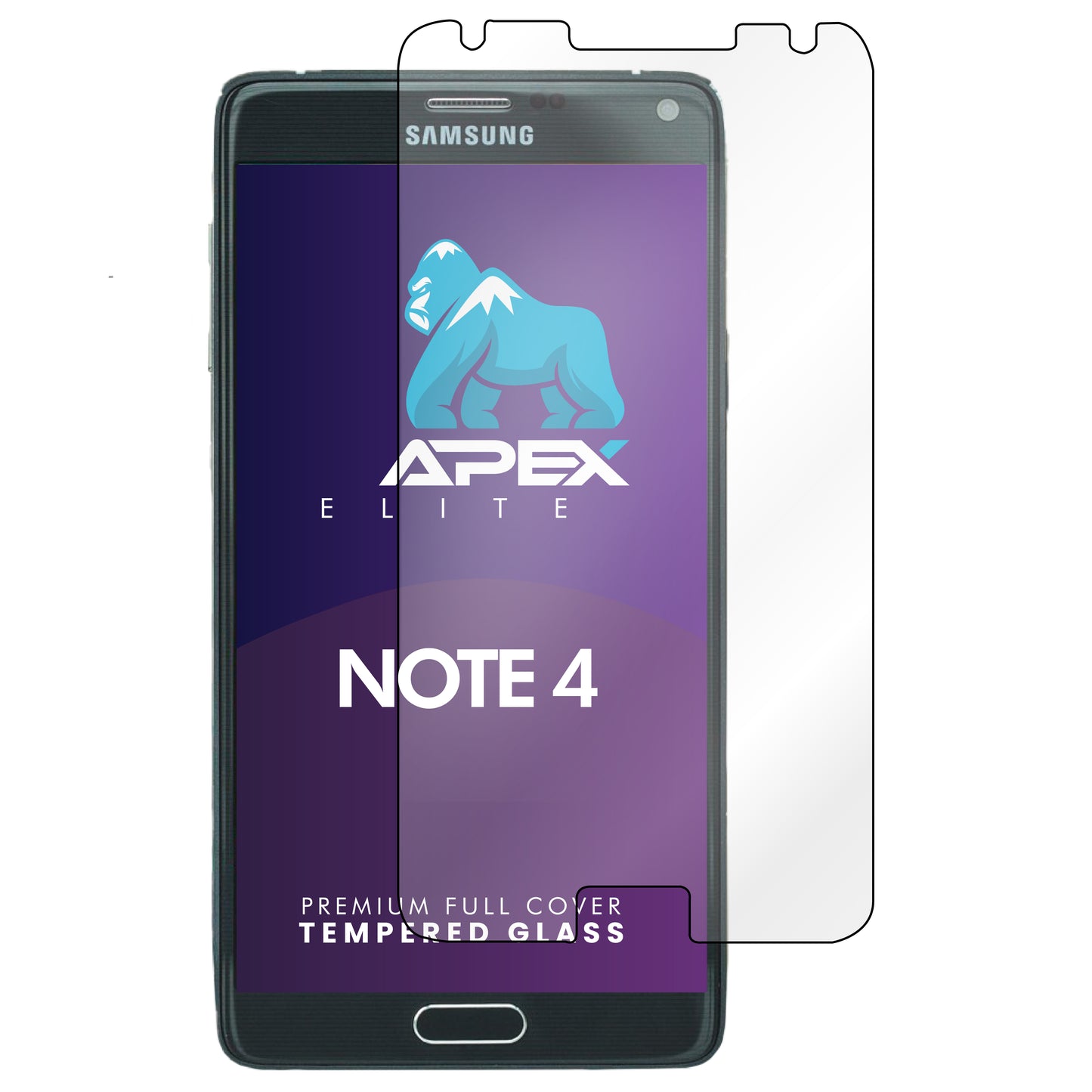 Samsung Note 4 Tempered Glass Screen Protector