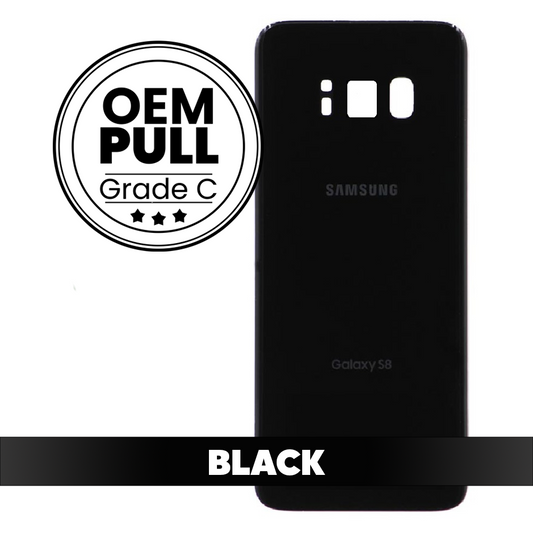 Samsung S8 Back Cover - Black (OEM Pull) - Grade C