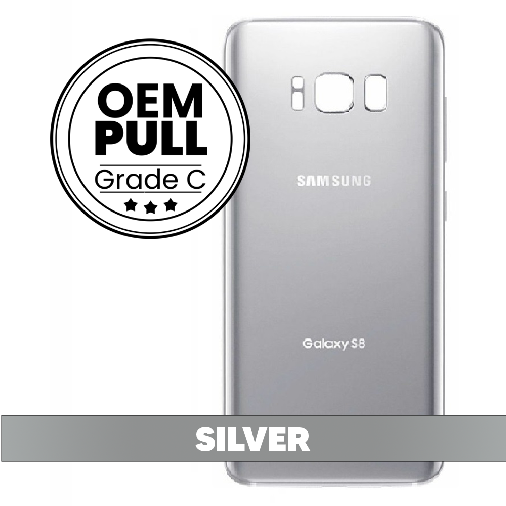 Samsung S8 Back Cover - Silver (OEM Pull) - Grade C