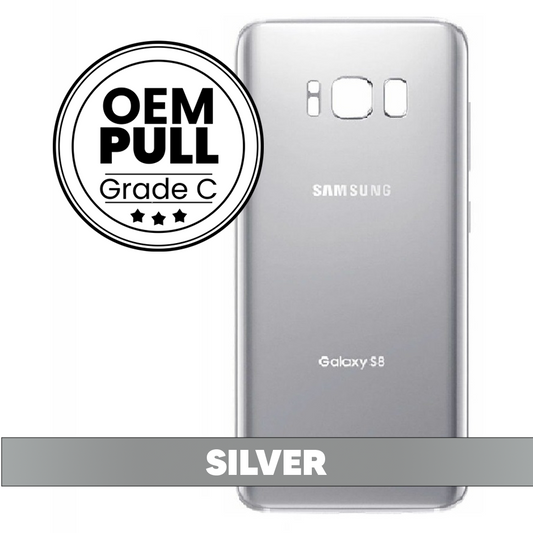 Samsung S8 Back Cover - Silver (OEM Pull) - Grade C