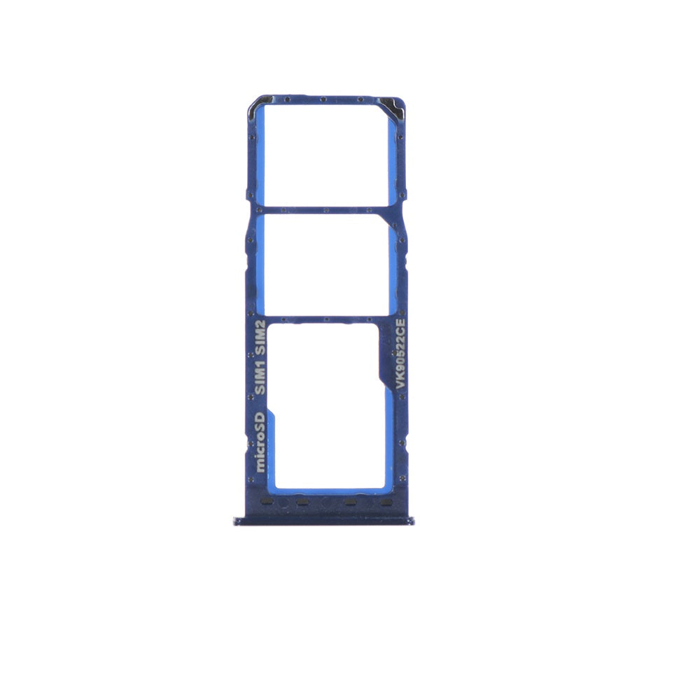 Dual Sim Card Tray for Samsung Galaxy  A10 - Blue (OEM)