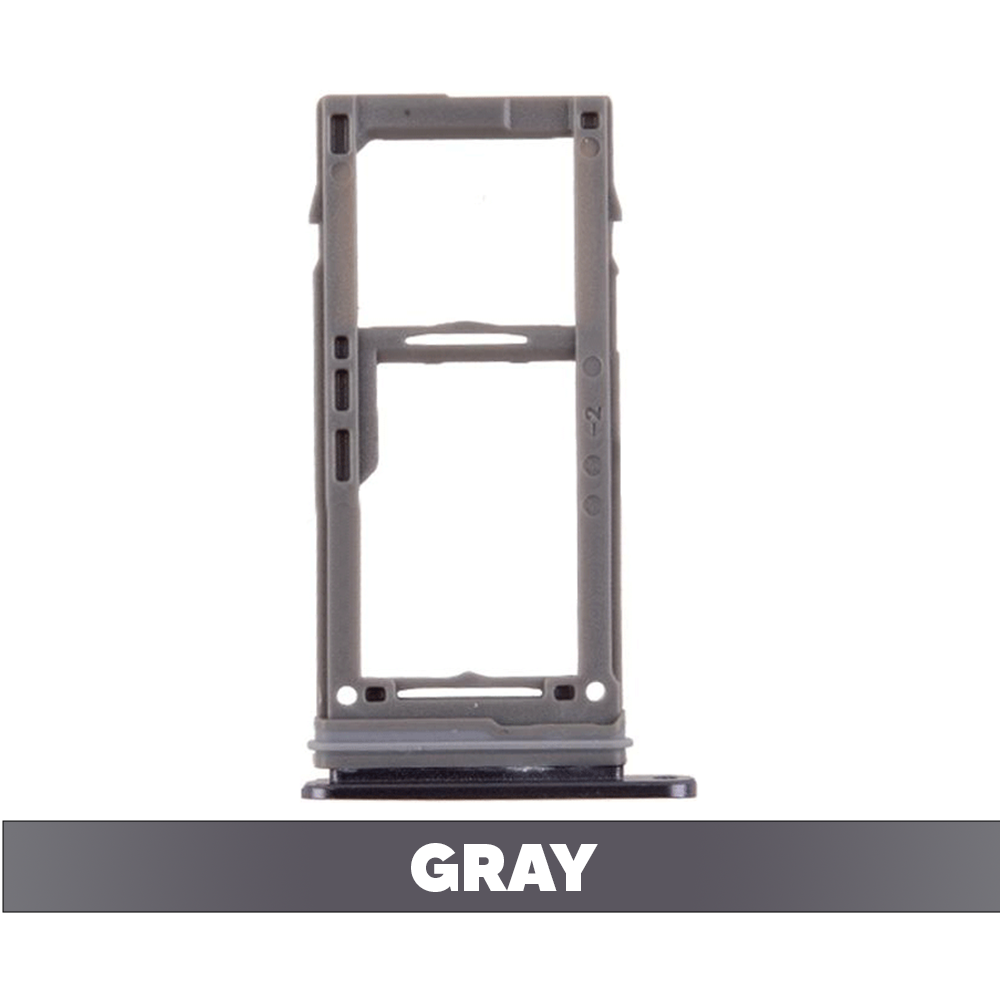 Sim Card Tray and MicroSD Card Tray for Samsung Galaxy S9 G960/ S9 Plus G965 - Gray