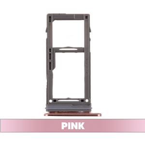 Sim Card Tray and MicroSD Card Tray for Samsung Galaxy S9 G960/ S9 Plus G965 - Pink