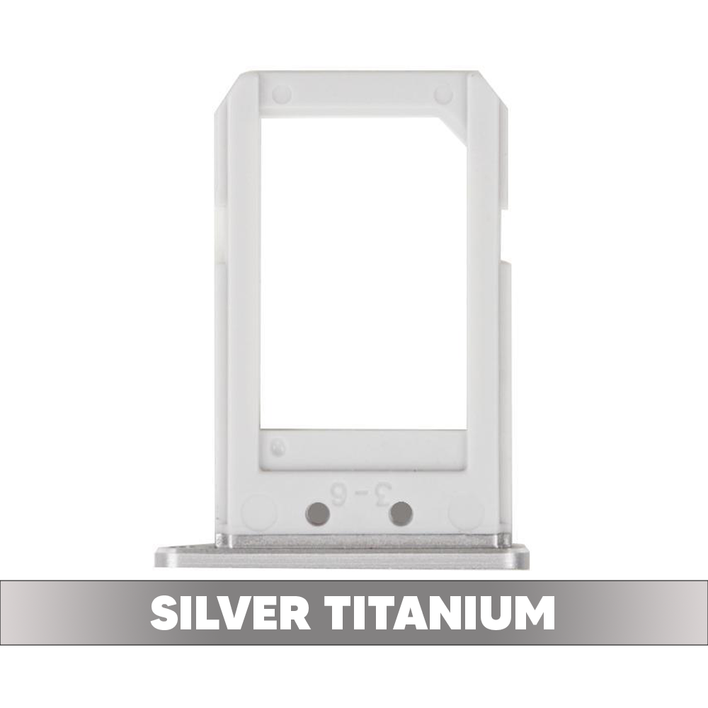 Sim Card Tray for Samsung Galaxy S6 Edge Plus - Silver Titanium