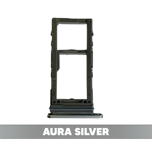 Single Sim Card Holder for  Samsung Galaxy NOTE 10 Plus / 5G (Aura GLOW/Silver)