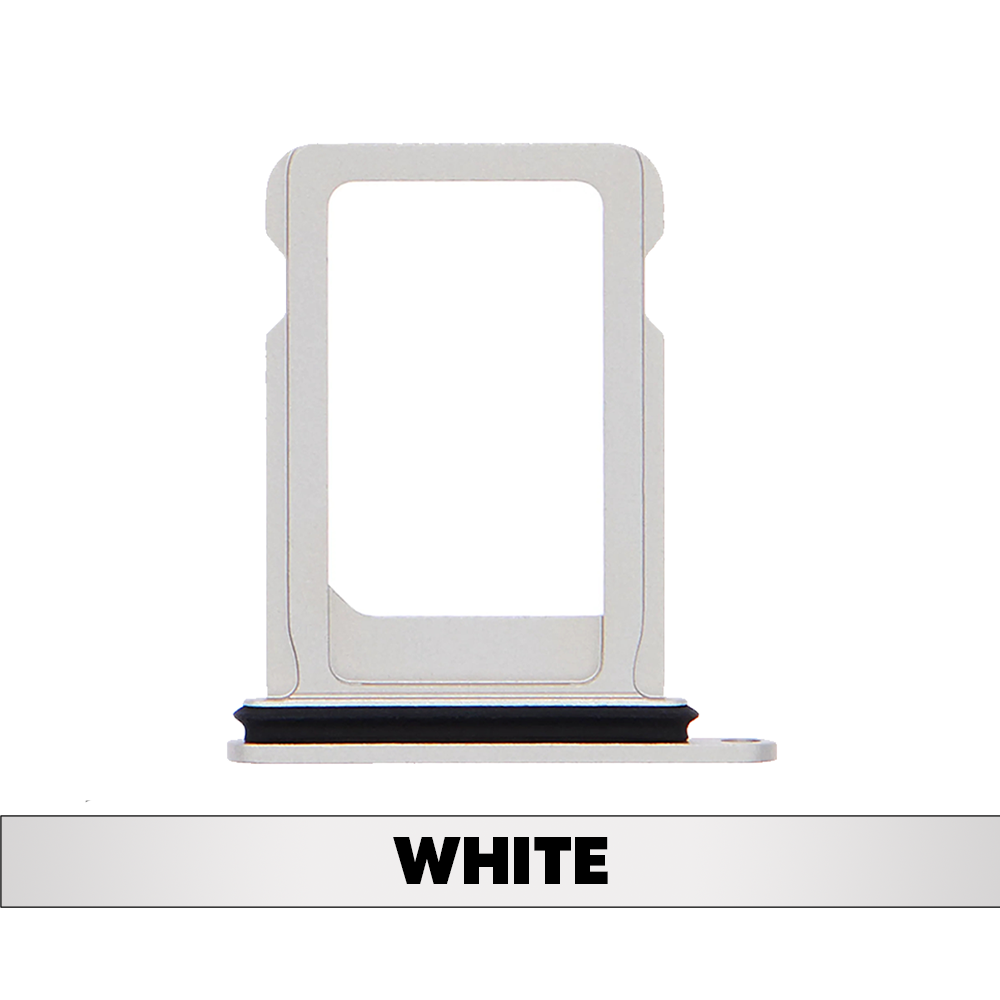 Single Sim Card Tray for iPhone 12 Mini (White)