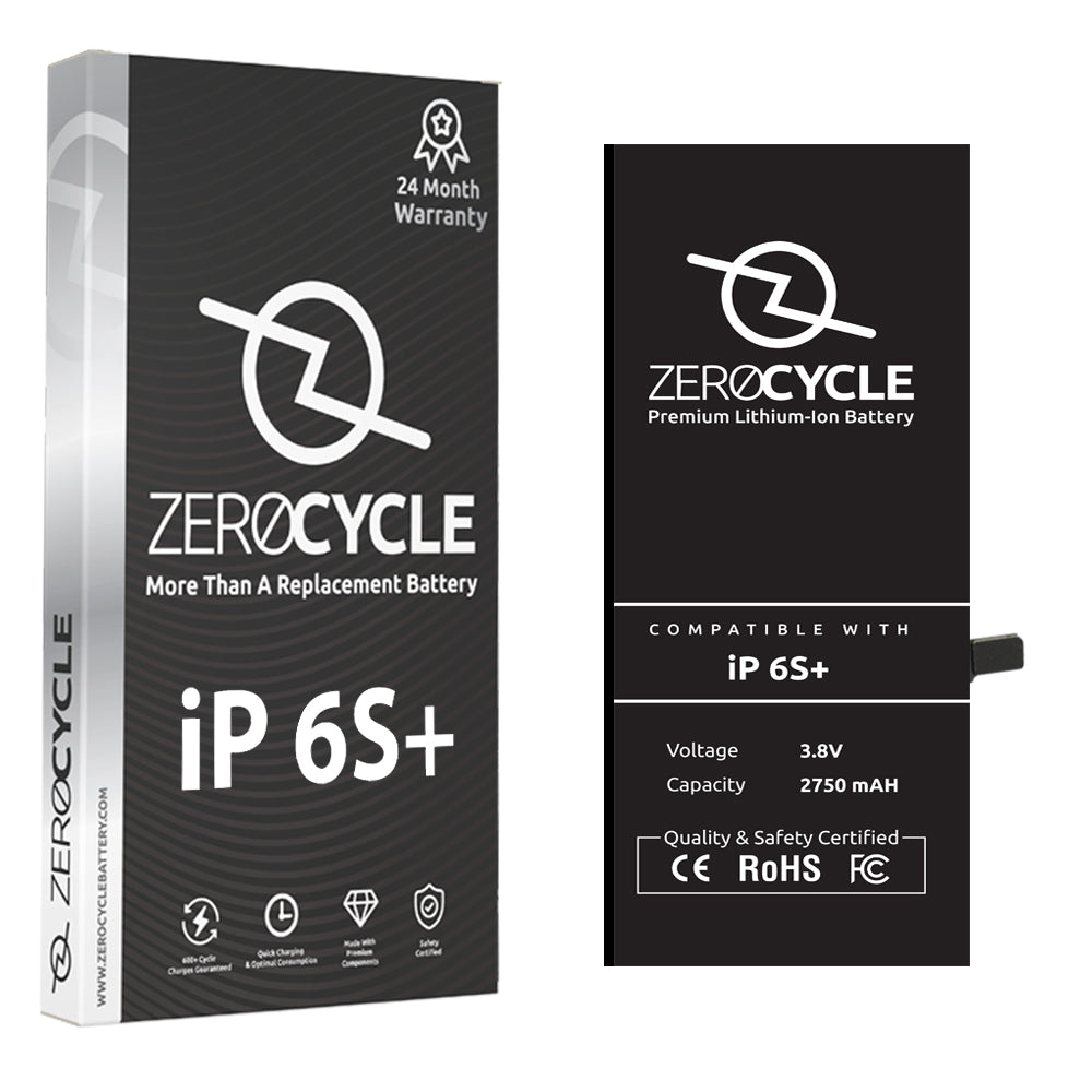 ZeroCycle Battery for iPhone 6S Plus 2750mAH Li-Ion Premium