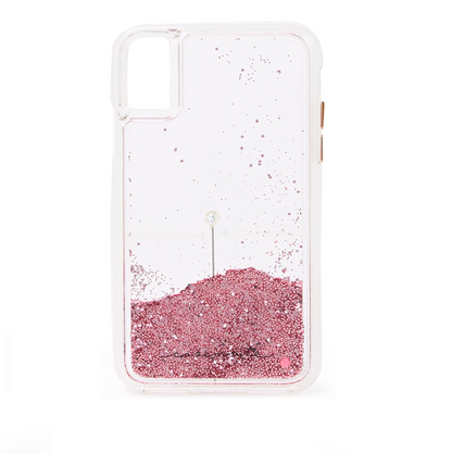 CaseMate Waterfall Case Cover for iPhone X/XS - Rose Gold Pink Glow