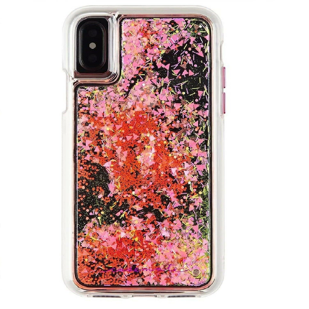 CaseMate Waterfall Case Cover for iPhone X/XS - Dark Pink Glow
