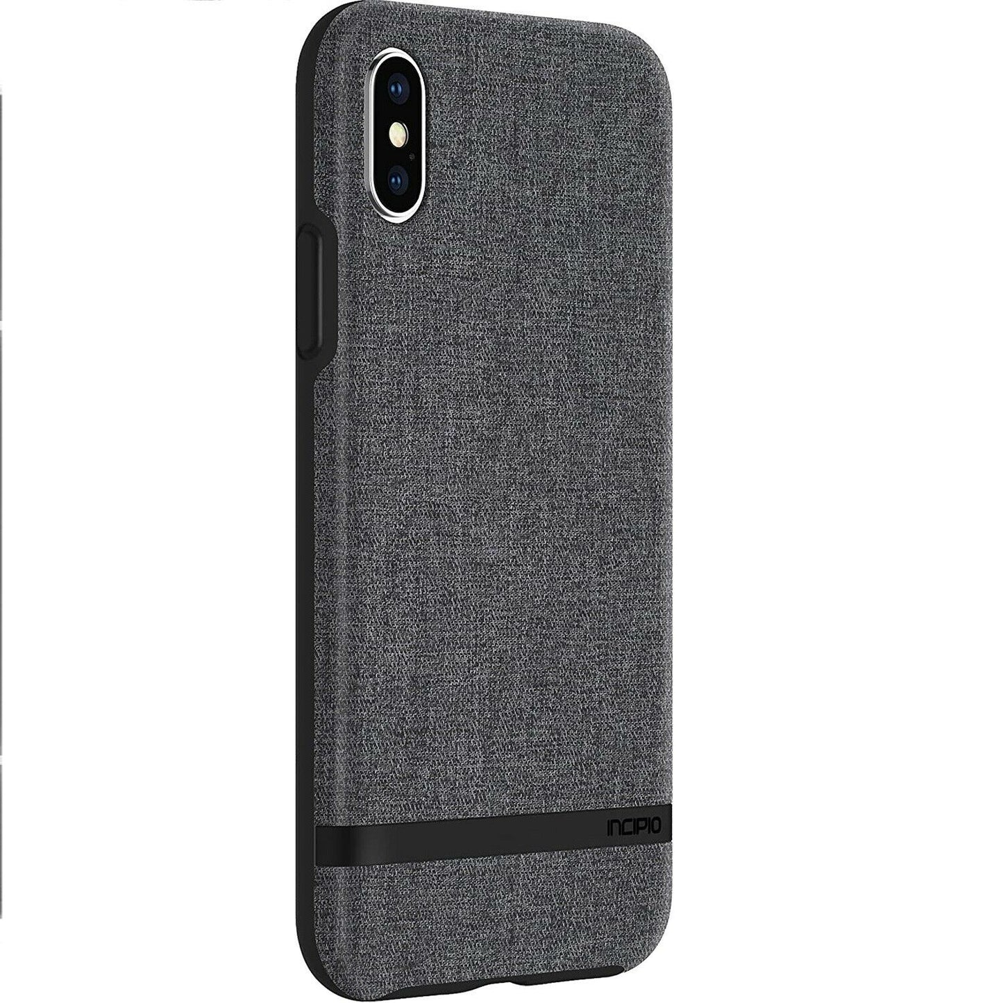 Incipio Esquire Series Fabric Texture Hard Case Cover for iPhone X/XS - Gray