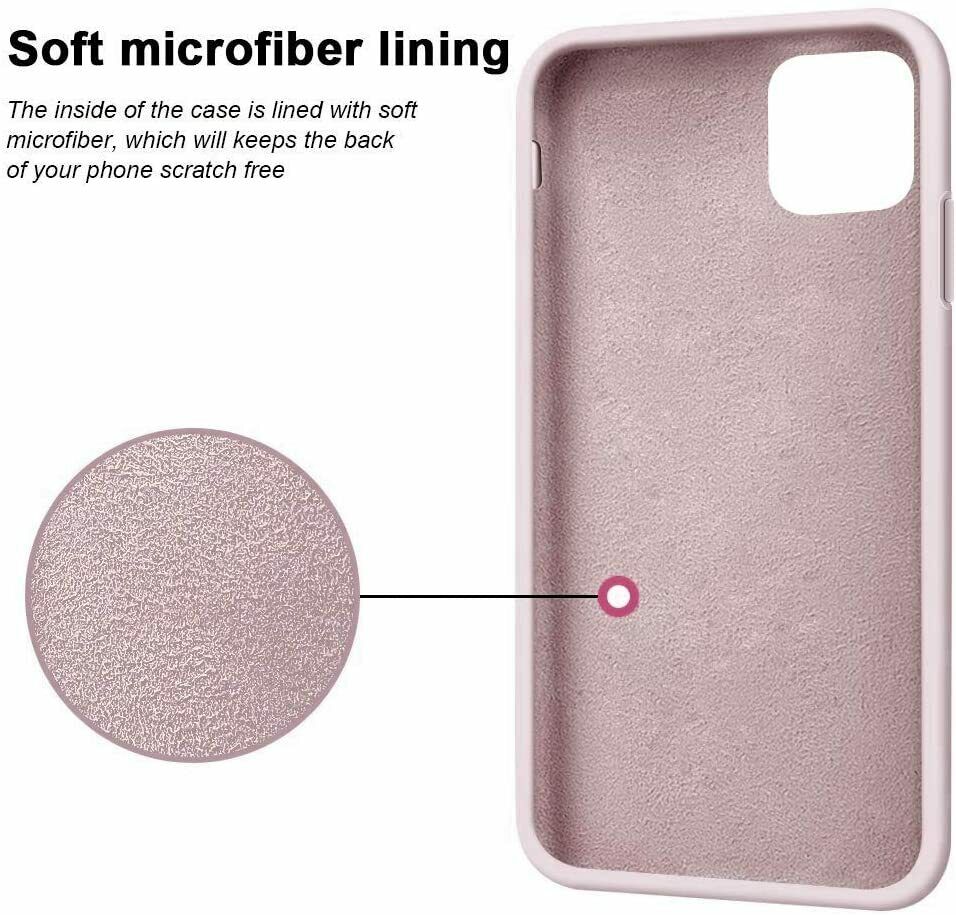 Key Soft Silicon Case Cover for iPhone 11/11 Pro - Pink
