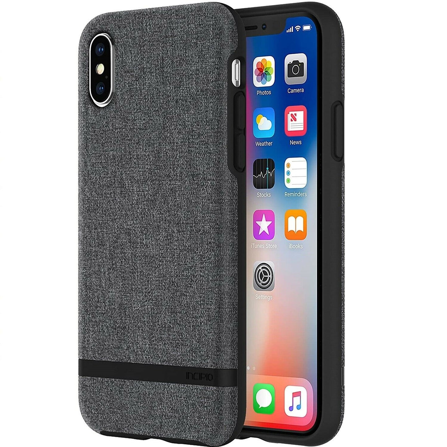 Incipio Esquire Series Fabric Texture Hard Case Cover for iPhone X/XS - Gray