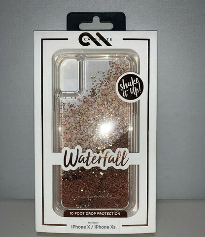 CaseMate Waterfall Case Cover for iPhone X/XS - Gold Glow - image 2