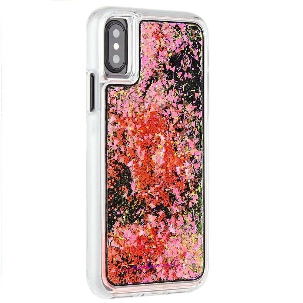 CaseMate Waterfall Case Cover for iPhone X/XS - Dark Pink Glow