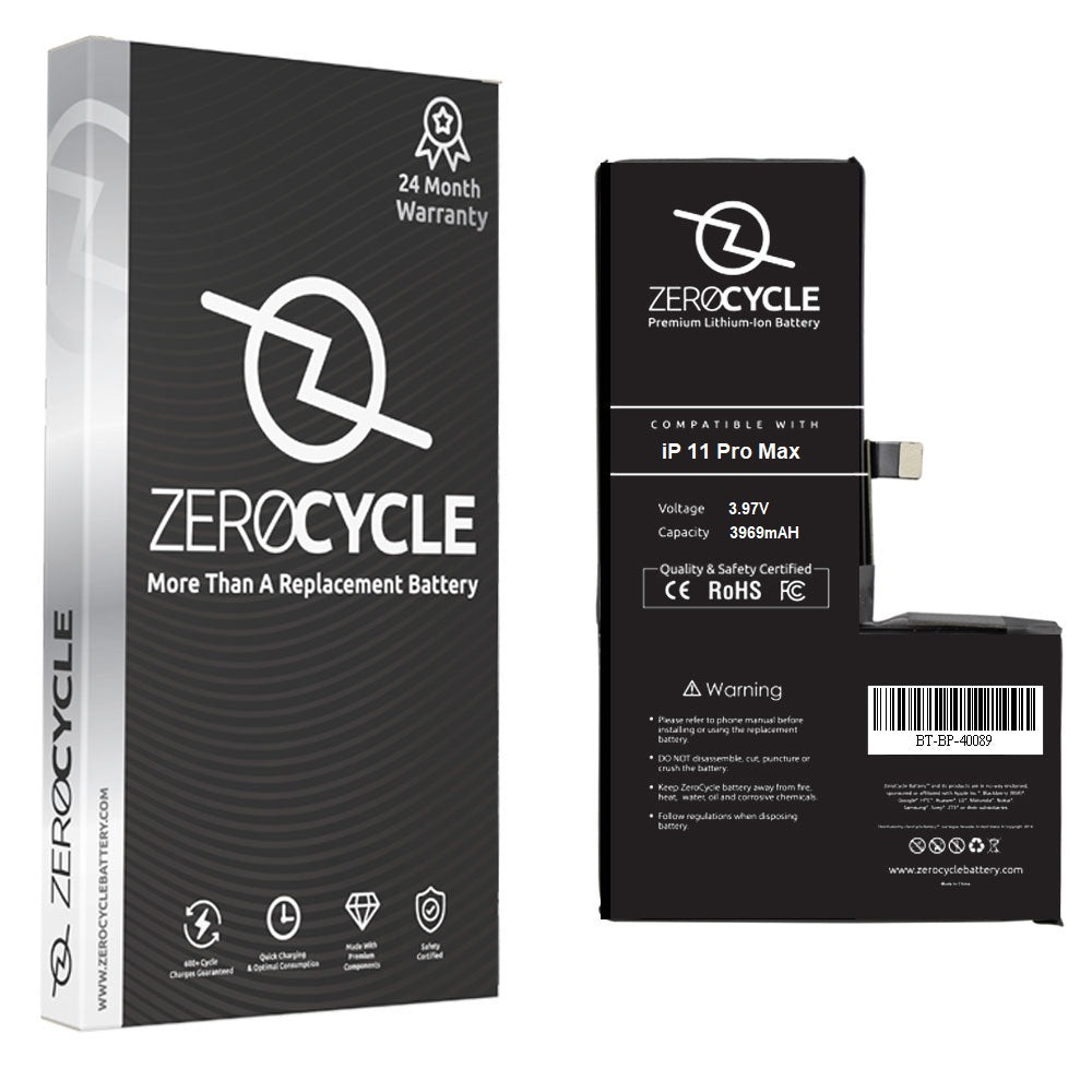 ZeroCycle Battery for iPhone 11 Pro Max 3969mAH Li-Ion Premium