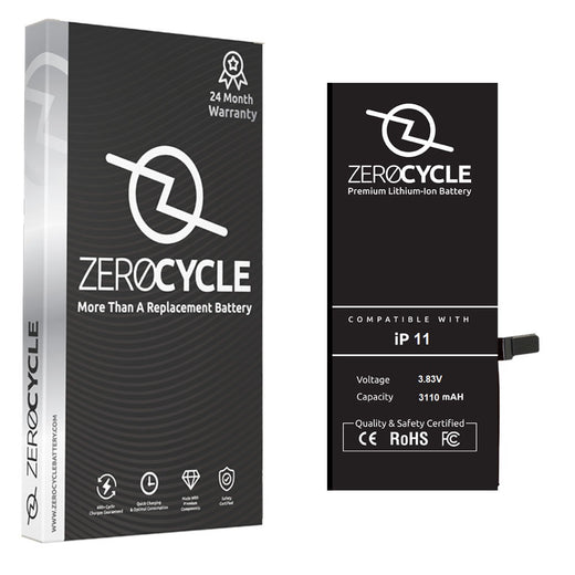 ZeroCycle Battery for iPhone 11 3110mAH Li-Ion Premium