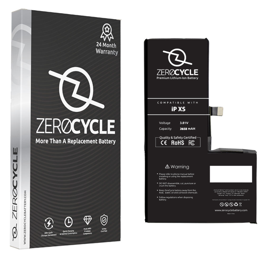 ZeroCycle Battery for iPhone XS 2658mAH Li-Ion Premium